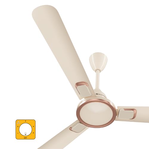Image of atomberg Erica Signature 1230mm BLDC Ceiling Fan | | Regulator Operated | Advance air+ technology | BEE rated 5 star | Low noise operation | 3 Years Warranty (Seasand Ivory)