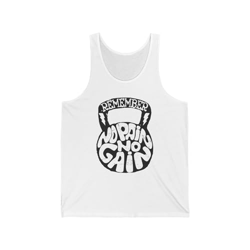 Débardeur de gym unisexe motif fitness motivant noir et blanc