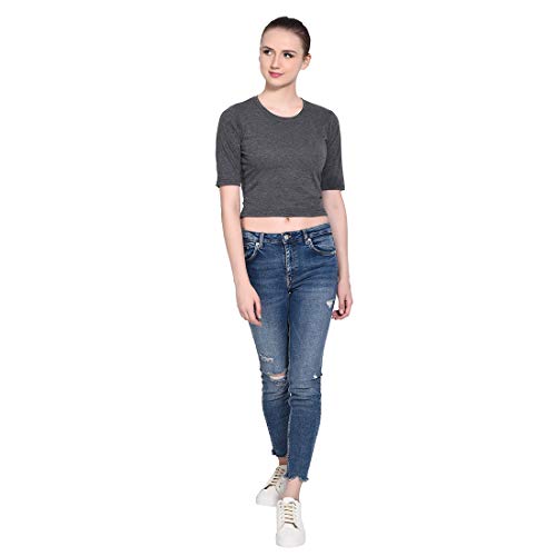 Image of Geum Women's Cotton Round Neck Half Sleeve Top