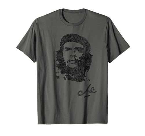 Image of CHE GUEVARA PORTRAIT SIGNATURE GUERRILLA CUBA T-Shirt