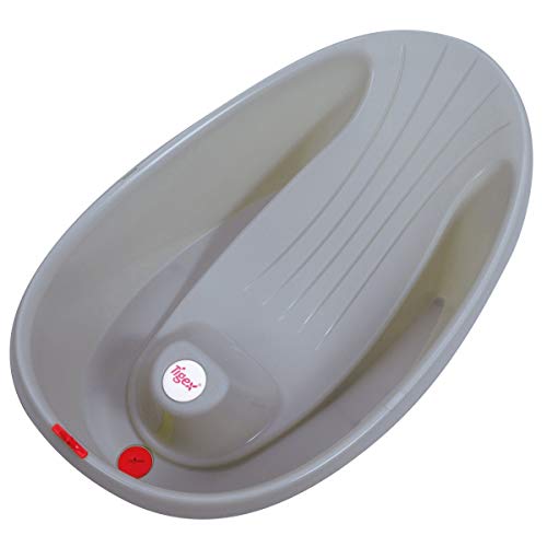 Tigex Baignoire Bébé Mini, Compacte et Ultra-Légère, 0-12 Mois, Base Antidérapante