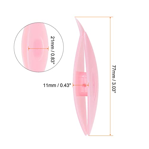 Image of HARFINGTON 5pcs Tatting Shuttles 77x21x11mm 5 Colors Plastic Shuttles for Lace-Making DIY Hand Craft Tool Knitting Arts Supplies