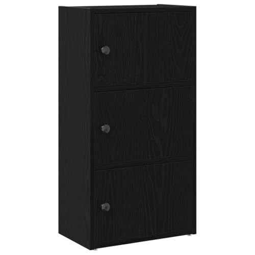 Estantería de madera de roble de 40 cm de ancho con puerta 2