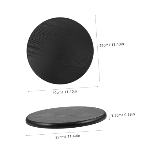 Taburete redondo asiento de madera resistente y cómodo para renovar sillas de comedor 4