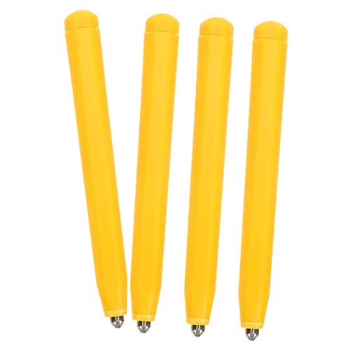 Alasum 1セット 磁気製図板ペン スタイラス マグネット製図板ペン 磁気ビーズボードゲームペン ボードゲーム用マグネットペン 製図板用交換針 携帯用交換ペン Yellow 4個
