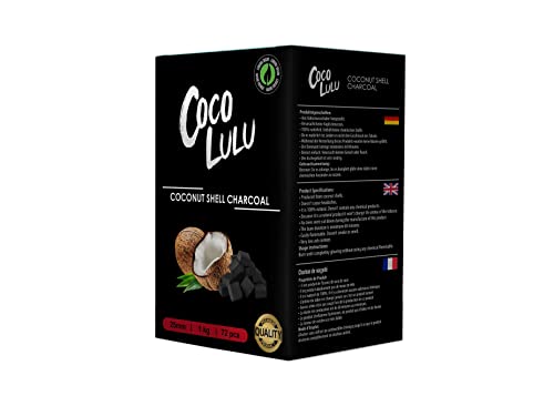 GS1 UK Coconut Charcoal Hookah Coals 72 Pieces