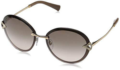 Preisvergleich Produktbild Bulgari Damen 0BV6101B 20373B 61 Sonnenbrille, Braun (Matte Brown / Pinkgradientgrey)