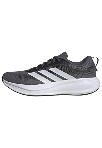 adidas Men's Response Pace Running, Black/White/Matte Silver, 10.5
