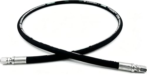 Autovo 3/8 Hydraulic Hose Swivel Assembly48 4785psi Black JIC