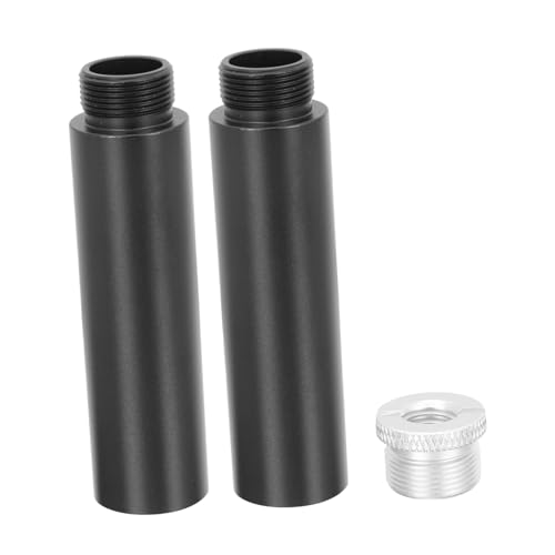 Hemoton Extension Mic Tube for Desktop Mic Stand Aluminum Alloy 5/8in Male to 5/8in Female Arm Stand Extension