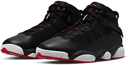Jordan Men's 6 Rings Basketball Shoes 322992-012 (8.5, Black/White/Red, Numeric_8_Point_5) | Image 3