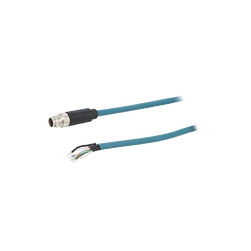 Connecteur mâle M12 code X étanche IP67 à 8 broches pour liaison ProfiNET 48V