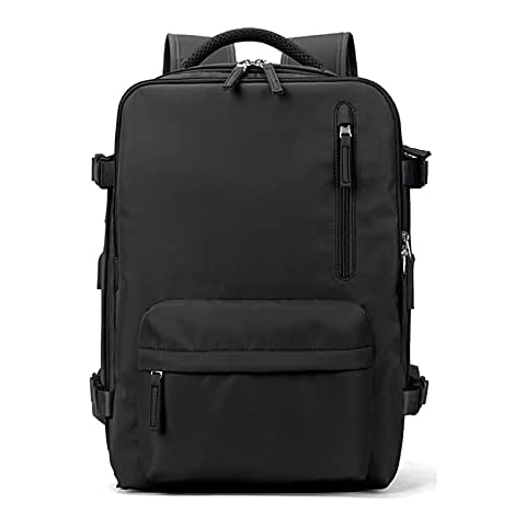 PORRASSO Waterproof Laptop Backpack with USB Port Cover