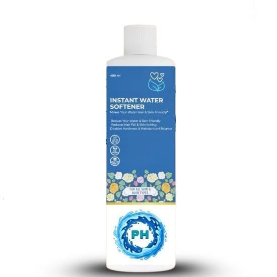 Instant Water Softener for Hair & Skin Friendly Water | Helps Reduce Hair Fall & Skin Dryness | Controls Hard Water & Maintains pH Balance | Non-Toxic & Safe Formula for Bathroom Use (400ml, Pack of 1)-image-12