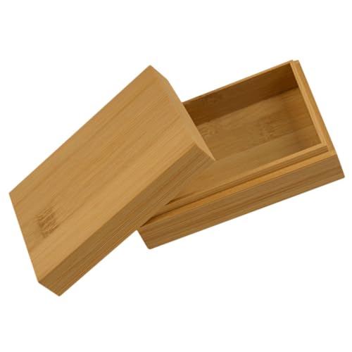 Mipcase Caja de Almacenamiento de Madera para Cartas de Póker Estuche Creativo con Tapa Diseño Compacto y Capacidad Amplia para Guardar Naipes Souvenirs y Objetos Pequeños