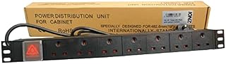 IONZ 7 Way 13A PDU 1U Switched 19" Inch Standardised Horizontal Power Distribution Unit