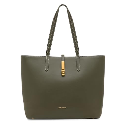 Image of Miraggio Sabine 16 Inch Laptop Tote Bag For Women Office Use | Office Tote Bag With Padded Laptop Sleeve And Zipper Closure | Stylish Totes