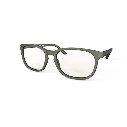 Super Deal Product Blueberry - Computer Glasses - Size XL - Green - (Kaki, Clear BLP Lens)