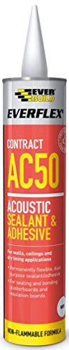 Price comparison product image Everbuild Everflex AC50 Contract Acoustic Sealant and Adhesive,  White