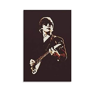chengyin Poster décoratif sur toile John Lennon pour salon, chambre à coucher, 60 x 40 cm - Les Beatles, Paul McCartney, John Lennon, RIngo Starr, George Harrison