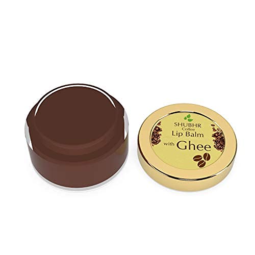 Blue Nectar Shubhr Coffee Lip Balm With Ghee For Dryness And Lips Brightening |100% Ayurvedic | Paraben & Sulphate Free (0.52 Oz, 10 Herbs) #TOP7