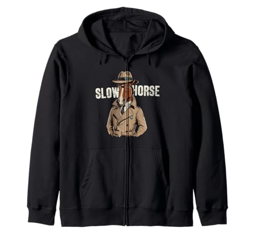 Slow Horses - Agent MI6 de détective espion amusant pour amoureux des chevaux Sweat à Capuche
