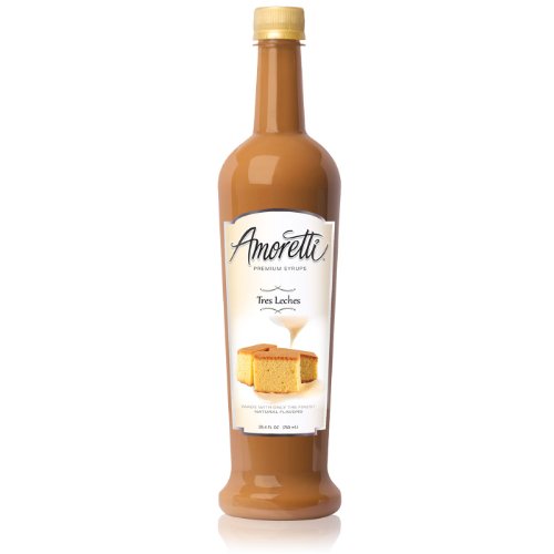Amoretti Premium Syrup, Tres Leches, 25.4 Ounce (Pack of 12)