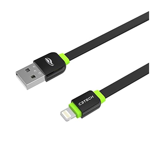 Cabo USB-Lightning, C3Tech, 441010500601, Preto