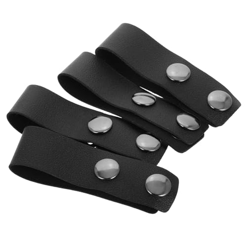 Toddmomy Belt Buckle Loop Connectors 4pcs Duty Belt Retainer Holders Sturdy Snap Closure Belt Keepers for Outdoor Activities