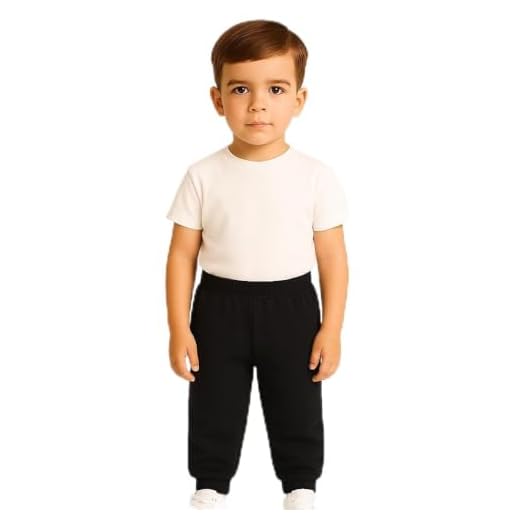 Calça Moletinho/moletom Infantil 100% Algodão, leve, meninos e meninas de 1 a 8 Anos (BR, Idade, 7 Anos, 8 Anos, cinza)