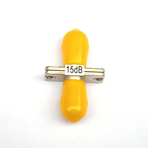 Atenuador de fibra ST UPC fêmea para fêmea 15dB FTTH SM modo único simples (fêmea para fêmea, 15dB)