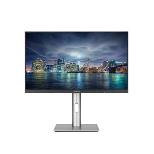 Image of Asus ProArt PA24ACRV 24-inch 1440P 2K QHD sRGB Professional Monitor, 2-Pack Bundle with USB-C 96W PD, Daisy Chain DisplayPort, HDMI, USB Hub, Integrated Speakers and Desk Mount Dual Monitor Stand