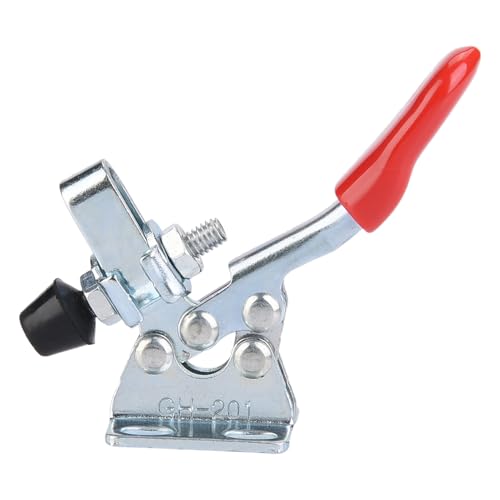 Dioche Morsetto a Levetta Verticale 5 Pezzi Morsetto a Levetta in Ferro Zincato Capacità di Tenuta di 27 Kg Strumento di Fissaggio di Tipo Verticale per Lavorazioni di Saldatura e Rivettatura -