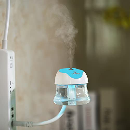 Nyrapag Car Humidifier Fragrance Aromatherapy Car Diffuser Usb Cool Mist Mini Portable Diffuser For Car Home Office Bedroom Update Version(Blue) #TOP2