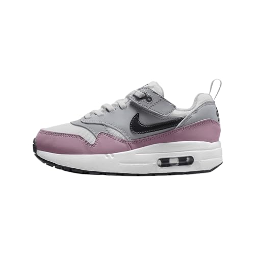 Nike Air Max 1 EasyOn Little Kids' Shoes (DZ3308-115, Summit White/Wolf Grey/White/Dark Smoke Grey)