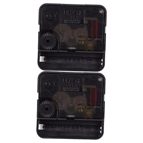 Baluue 2 piezas Mecanismo de Reloj Pared Silencioso Movimiento Cuarzo Preciso y Silencioso Repuesto para DIY Decoración Reloj Pared Eje Alargado Motor para Relojes