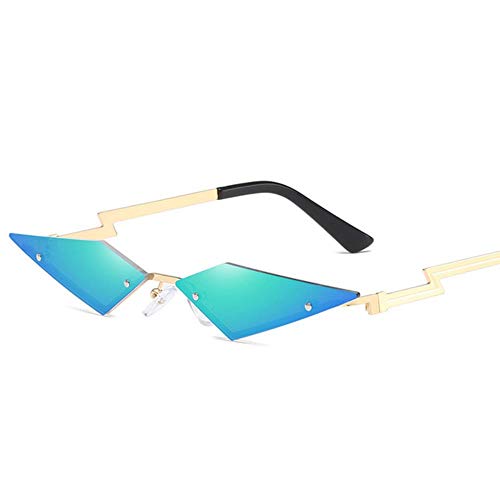 Lunettes de soleil oeil de chat sans monture finitions metal de qualite