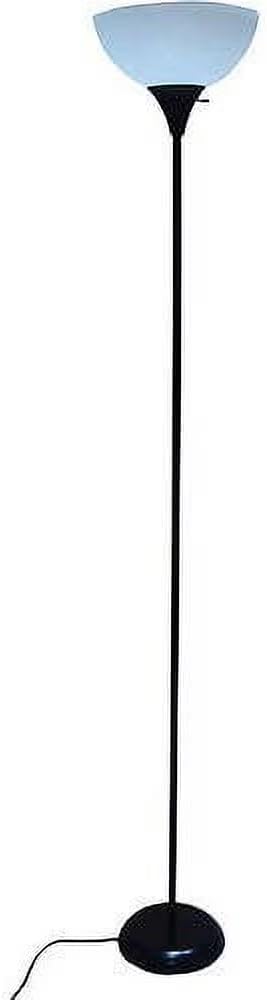 71 Inch Black Floor Lamp - Modern Minimalist Design with Sturdy Metal Base for Living Room, Bedroom, Home Office | Soft Ambient Lighting