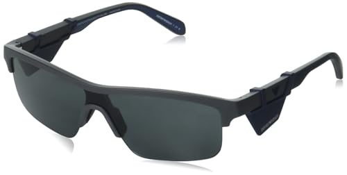 Emporio Armani Gafas de sol rectangulares Ea4218 para hombre, Gris, 35 mm