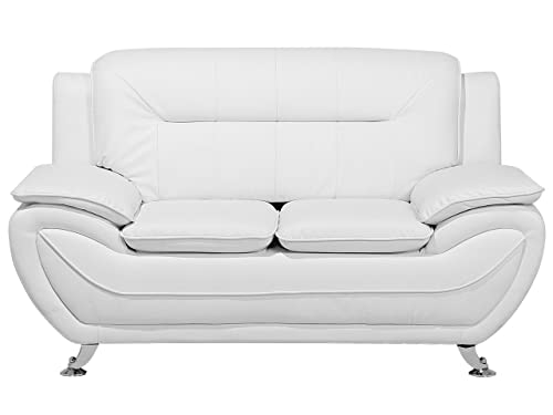 Beliani Sofá 2 plazas tapizado en Piel