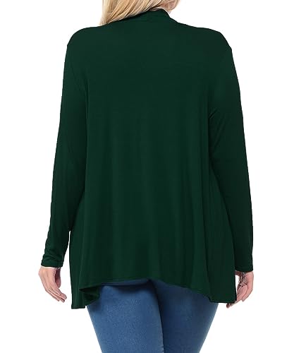 Image of Pastel by Vivienne Women's Long Sleeve Jersey Plus Size Cardigan