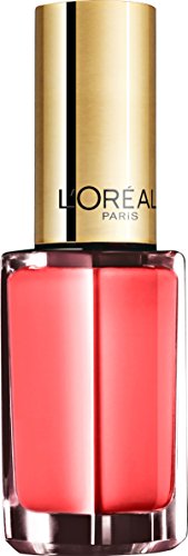 L'Oréal Paris Color Riche Le Vernis Nagellack in Korallrot/Glänzender Farblack in sommerlichem Hellrot mit integriertem Überlack / 503 Pin Up Pink / 1 x 5ml