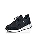 Price comparison product image Rieker Womens N8010-01 SAMT Water Resistant Lace-Up Trainers 6.5 UK Black