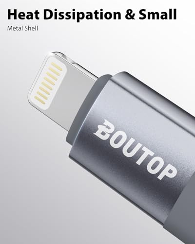 image for BOUTOP [MFi Certified] USB C to Lightning Adapter Support 36W PD Fast 