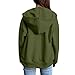 Women Fashion Zip Up Sweatshirt Hoodies Casual Fall Y2k Long Sleeve Coats Solid Color Loose Jacket with Pockets