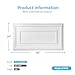 Art3d Drop Ceiling Tiles, 24x48in. White (12-Pack), Polyvinyl Chloride (PVC), Glue Down