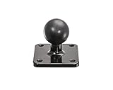 ARKON APMAMPS25MM Metal 4 Hole AMPS to 25mm Rubber Ball Adapter for Arkon Robust Mount Series Retail, Black