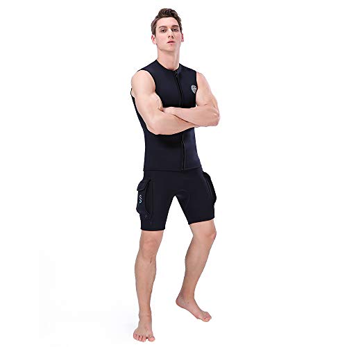 Wetsuit Vest Men 3mm Sleeveless Neoprene Wetsuit Top miniatura 6