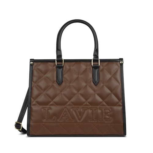 Image of Lavie Women's Quilt Jessa Box Satchel Bag | Satchel Handbag for Work | Ladies Purse | Stylish Shoulder Bag | Gift for Women
