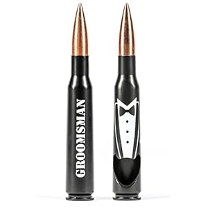Groomsmen Gifts for Wedding – Engraved ‘GROOMSMAN’ 50 Cal Bottle Opener I Set of 1 I Groomsman Gifts for Wedding I…